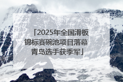 2025年全国滑板锦标赛碗池项目落幕 青岛选手获季军