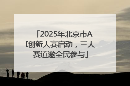 2025年北京市AI创新大赛启动，三大赛道邀全民参与