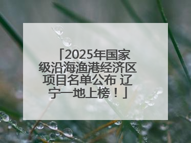 2025年国家级沿海渔港经济区项目名单公布 辽宁一地上榜！
