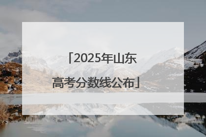 2025年山东高考分数线公布
