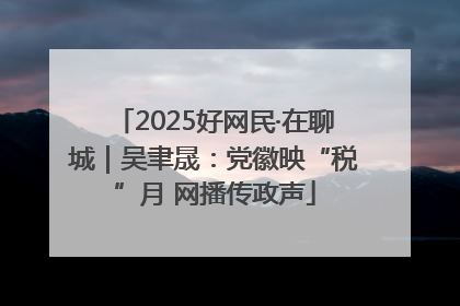 2025好网民·在聊城｜吴聿晟：党徽映“税”月 网播传政声