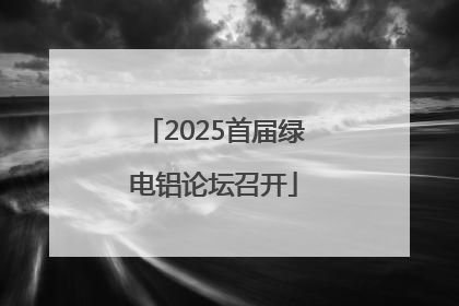 2025首届绿电铝论坛召开