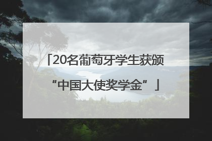 20名葡萄牙学生获颁“中国大使奖学金”