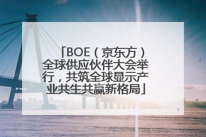 BOE（京东方）全球供应伙伴大会举行，共筑全球显示产业共生共赢新格局