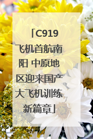C919飞机首航南阳 中原地区迎来国产大飞机训练新篇章